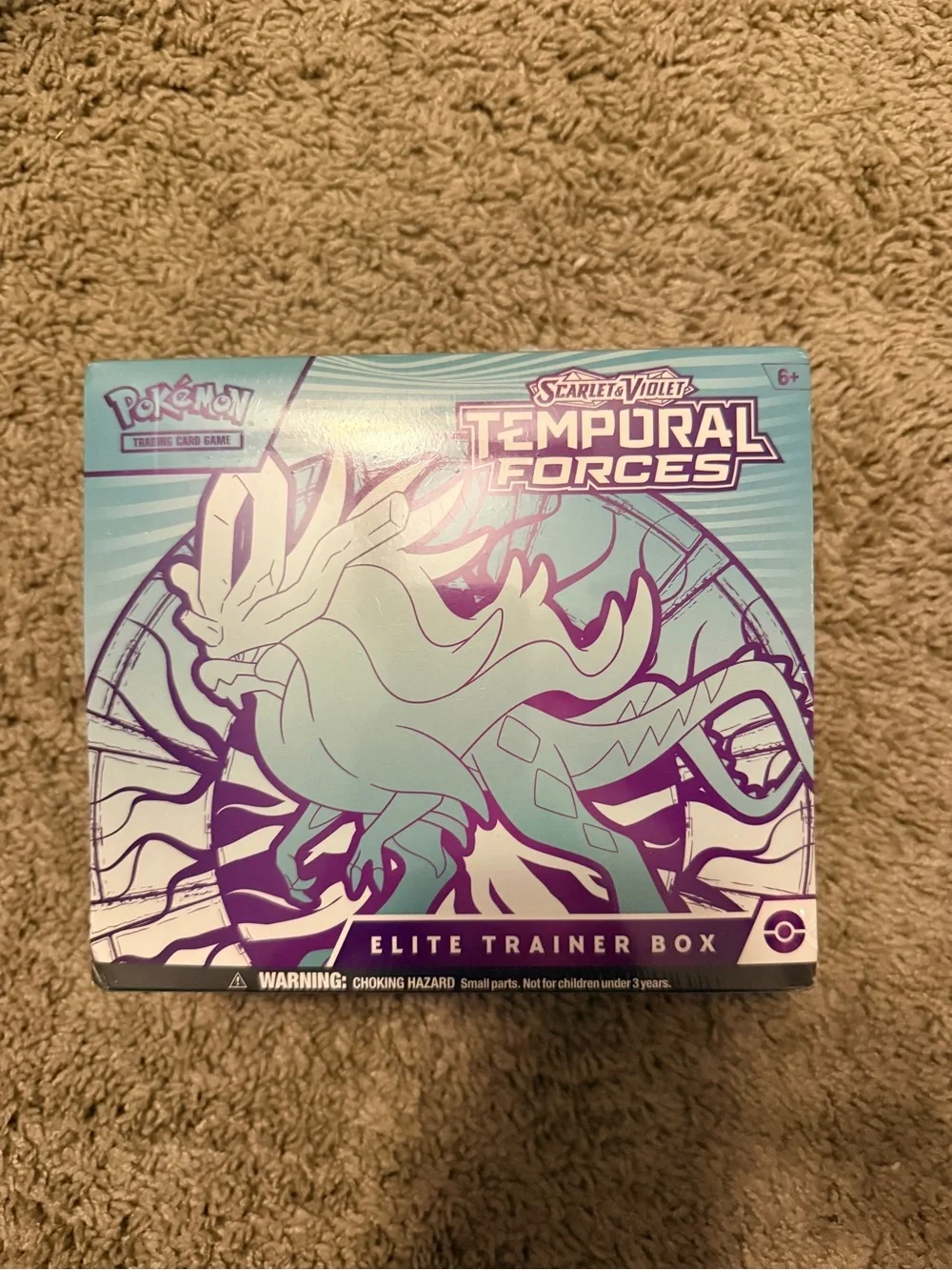 Pokemon Temporal Forces Elite Trainer Box - Teal & Purple Artwork